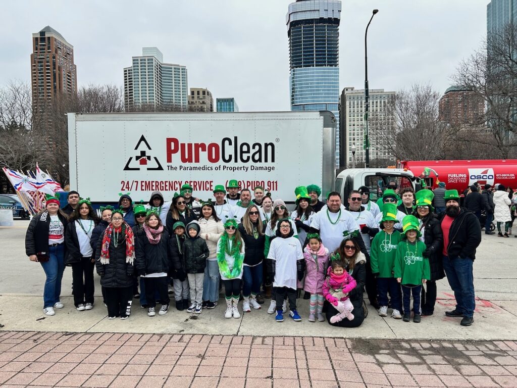 PuroClean Disaster Services celebrated St. Patrick's Day by attending the parade.