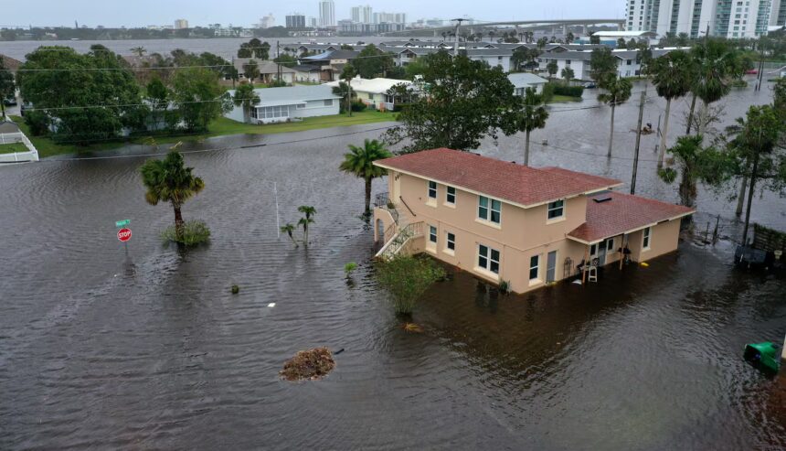 Coastal home in Ormond Beach after heavy rain