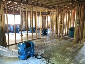 water damage inside residential home Ormond Beach Florida