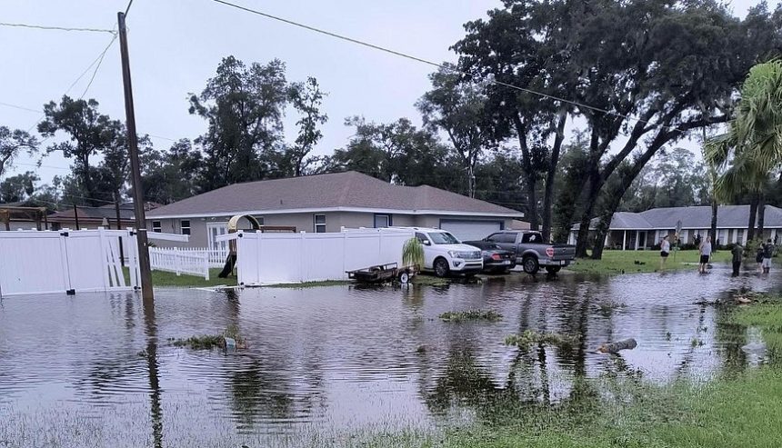 Summer thunderstorm water intrusion on a residential roof in Ormond Beach FL highlighting the need for professional water mitigation during storm season