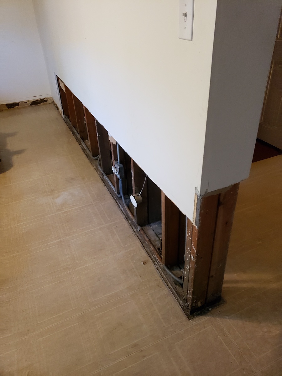 during room restoration