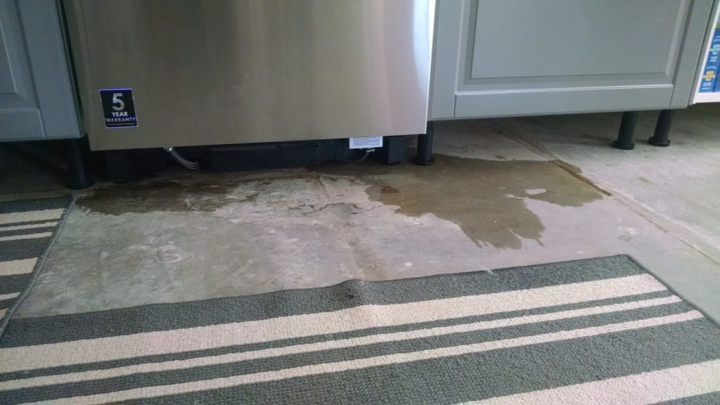 dish washer leak