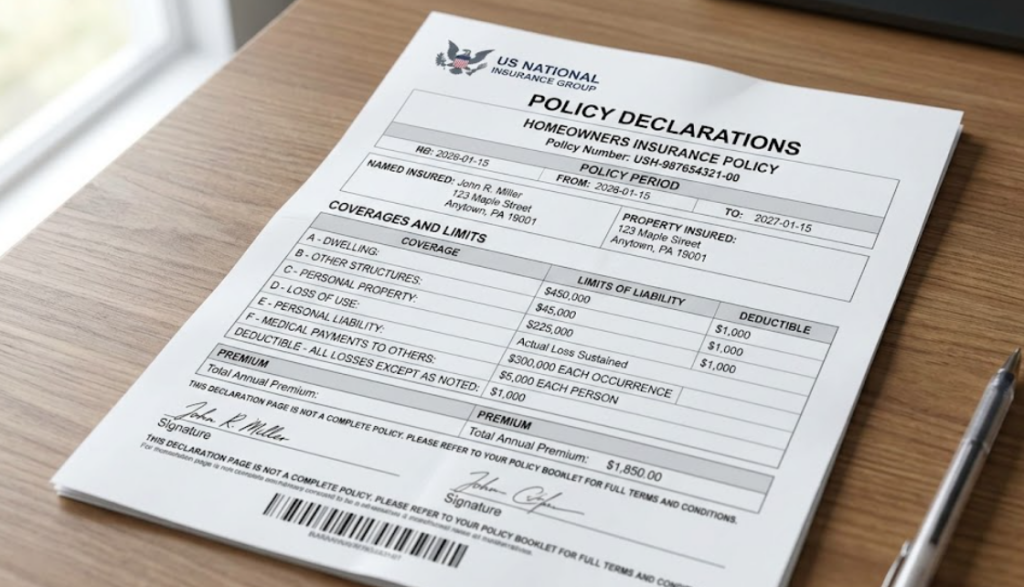 Insurance claims documentation