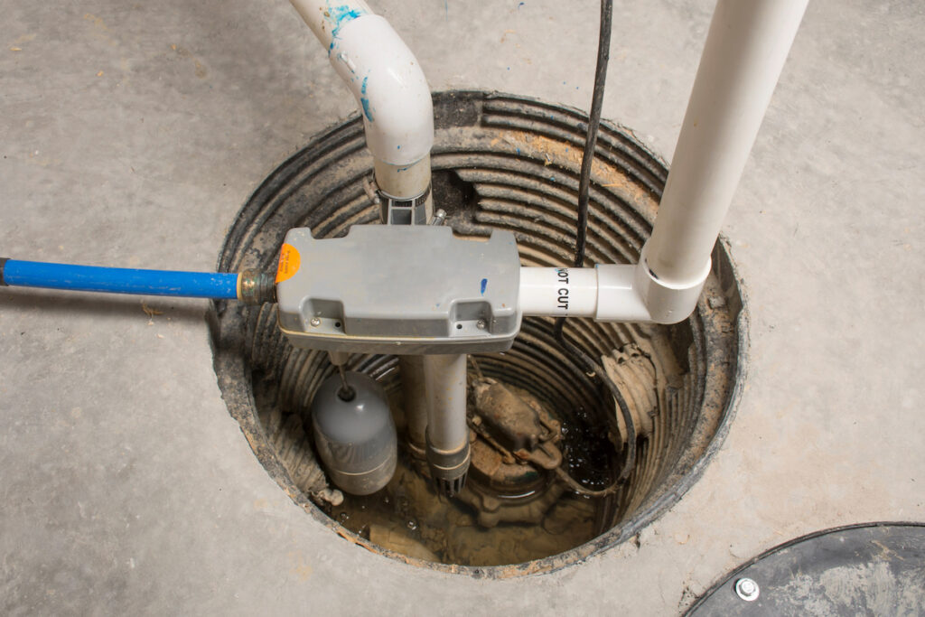 problems with a backed up sump pump