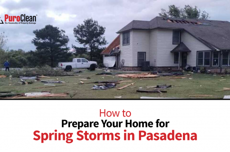 Spring storms in Pasadena