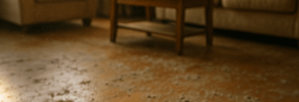 Wildfire ash and toxic lead dust settling inside a Los Angeles home