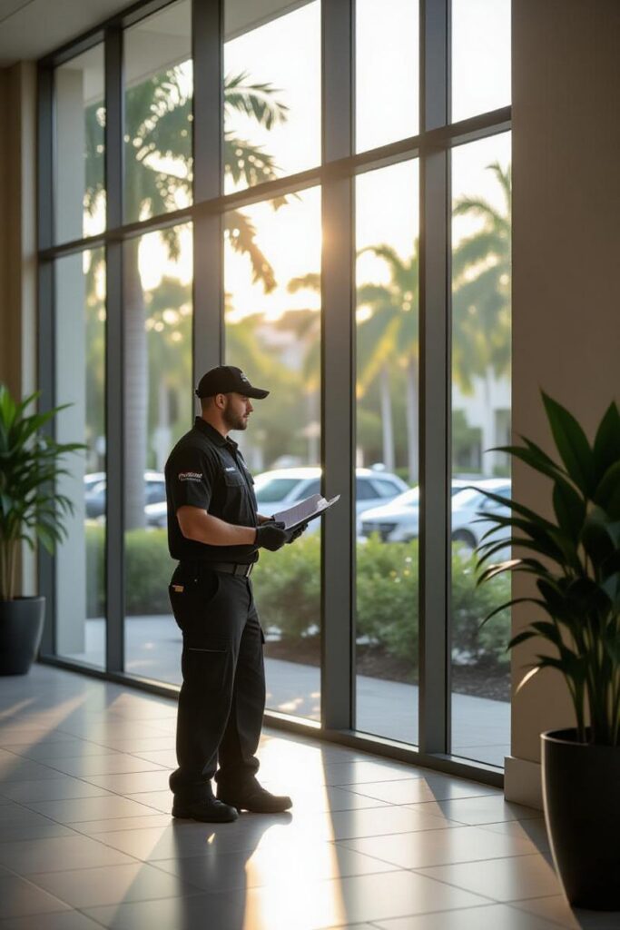 Conducting risk assessments as part of hurricane preparation for businesses in Florida