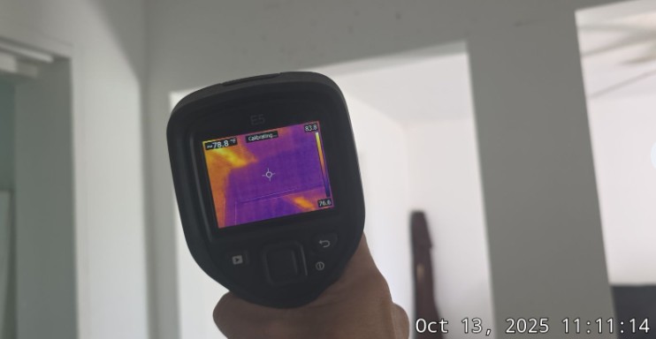 Mold remediation in Fort Lauderdale: Visible mold spots on walls after floods in Broward County