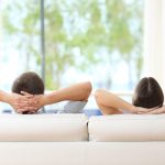 couple breathing the fresh air cleaning and restoration