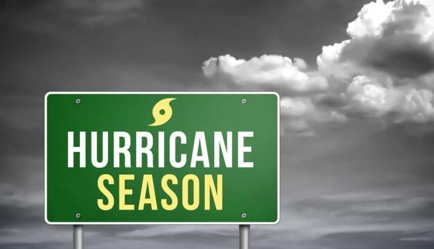 hurricane season sign board disaster cleanup 1