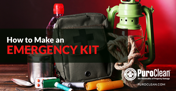 Emergency kit, part of an Hurricane prep tips
