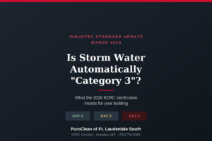 Category 3 water damage storm classification 2026