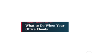 Flooded office building water damage restoration Fort Lauderdale