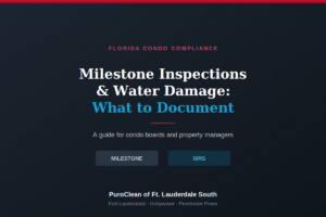 condo milestone inspection Florida water damage
