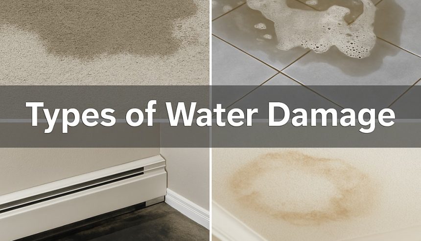 Types of Water Damage