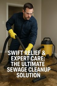 Sewage Backup Cleanup