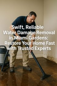 water damage removal in Miami Gardens