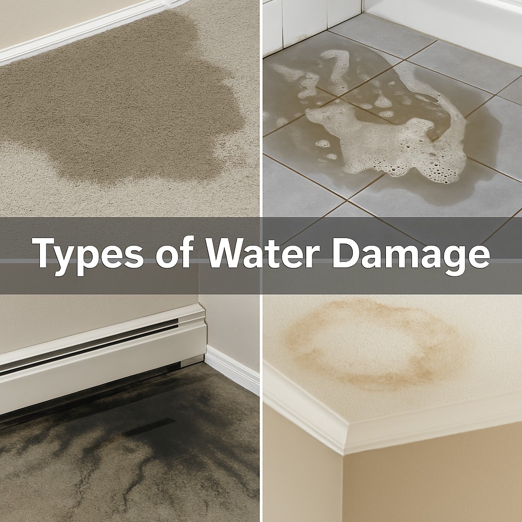 Types of Water Damage