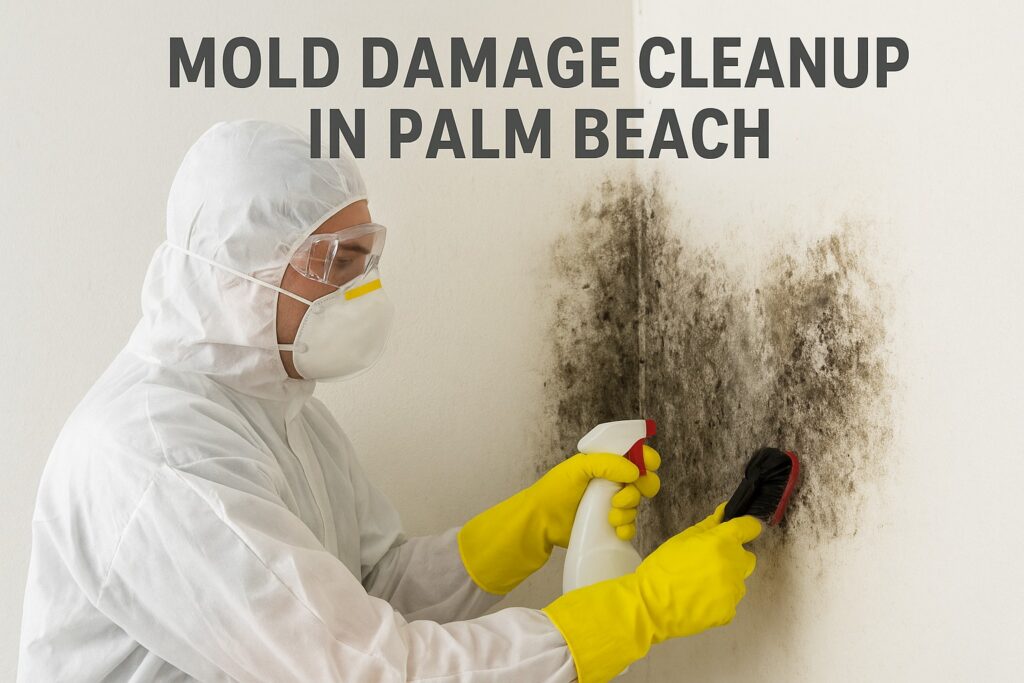 mold damage cleanup in Palm Beach