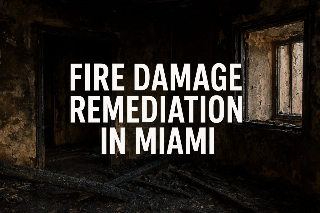 fire damage remediation in Miami