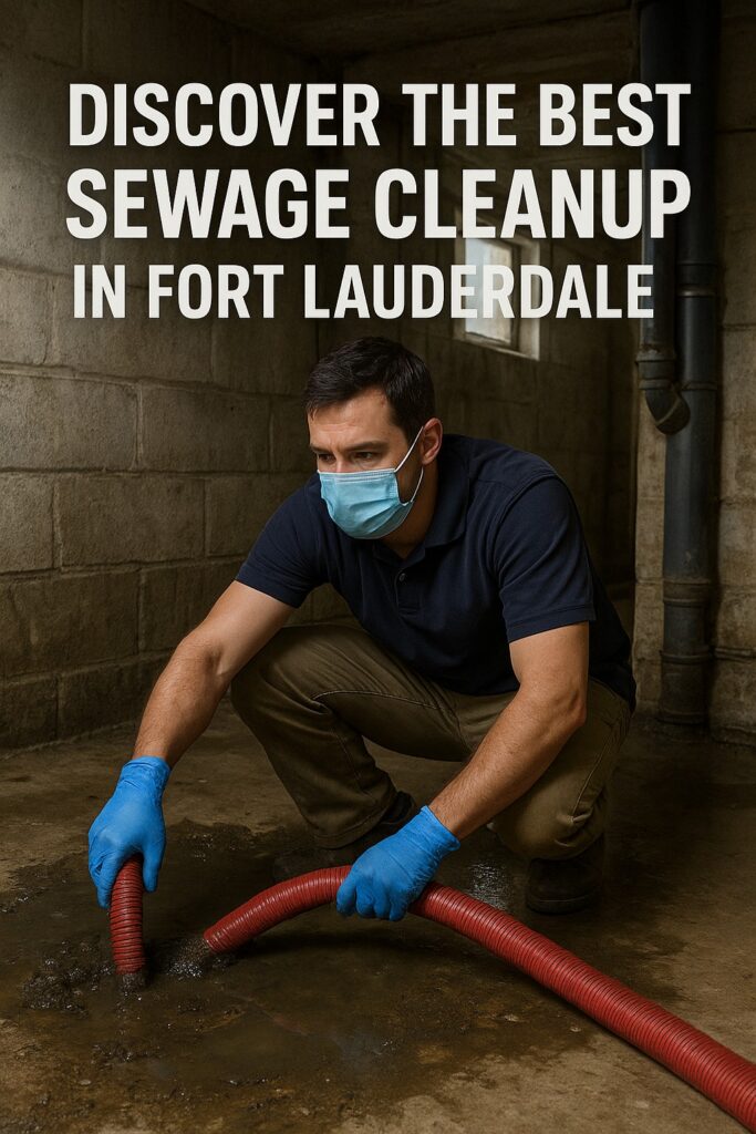 the Best Sewage Cleanup in Fort Lauderdale