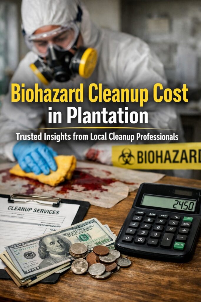 Biohazard Cleanup Cost in Plantation