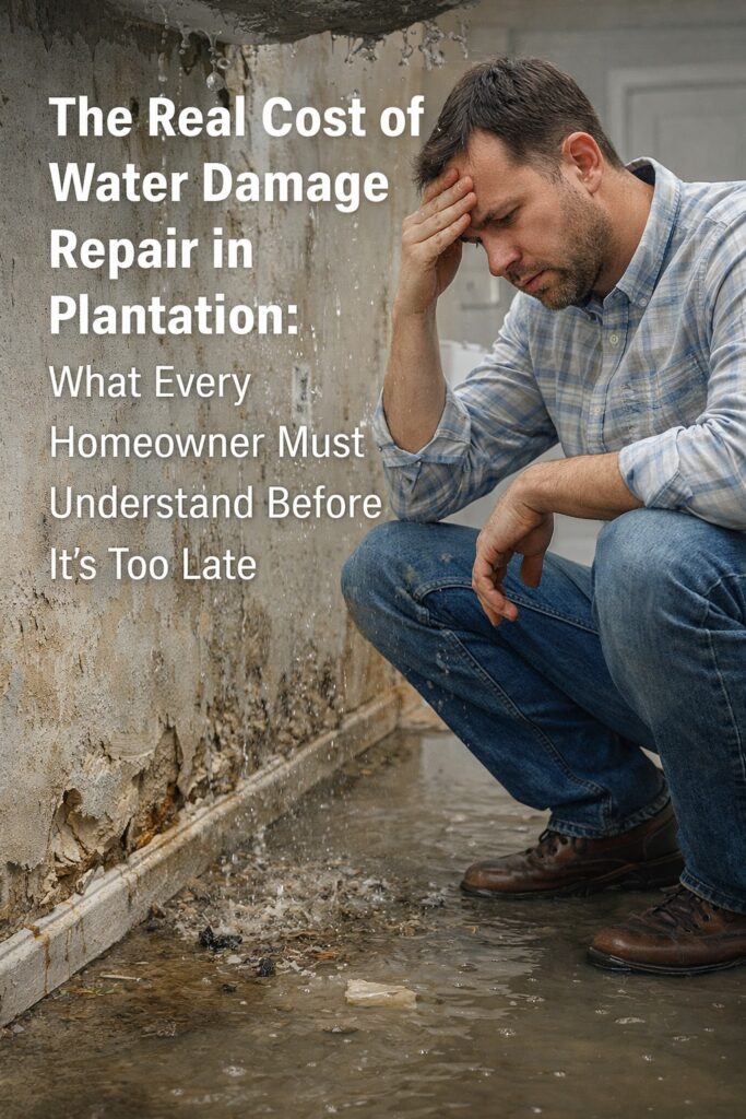 Cost of Water Damage Repair in Plantation