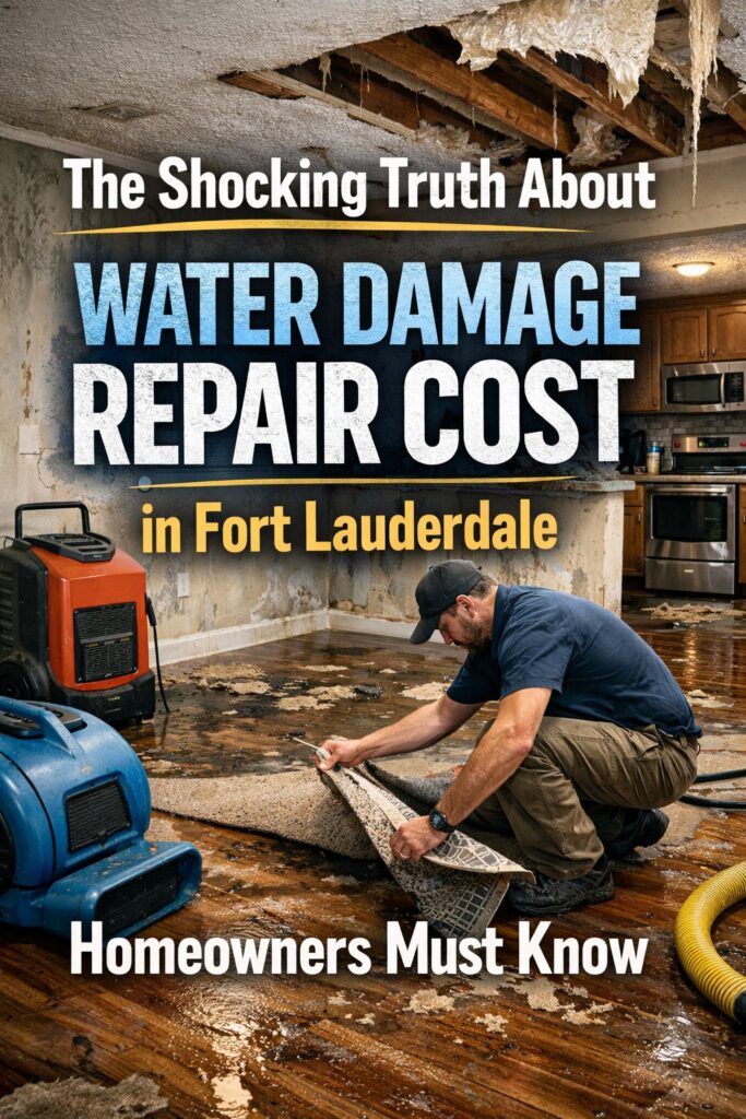 Water Damage Repair Cost in Fort Lauderdale