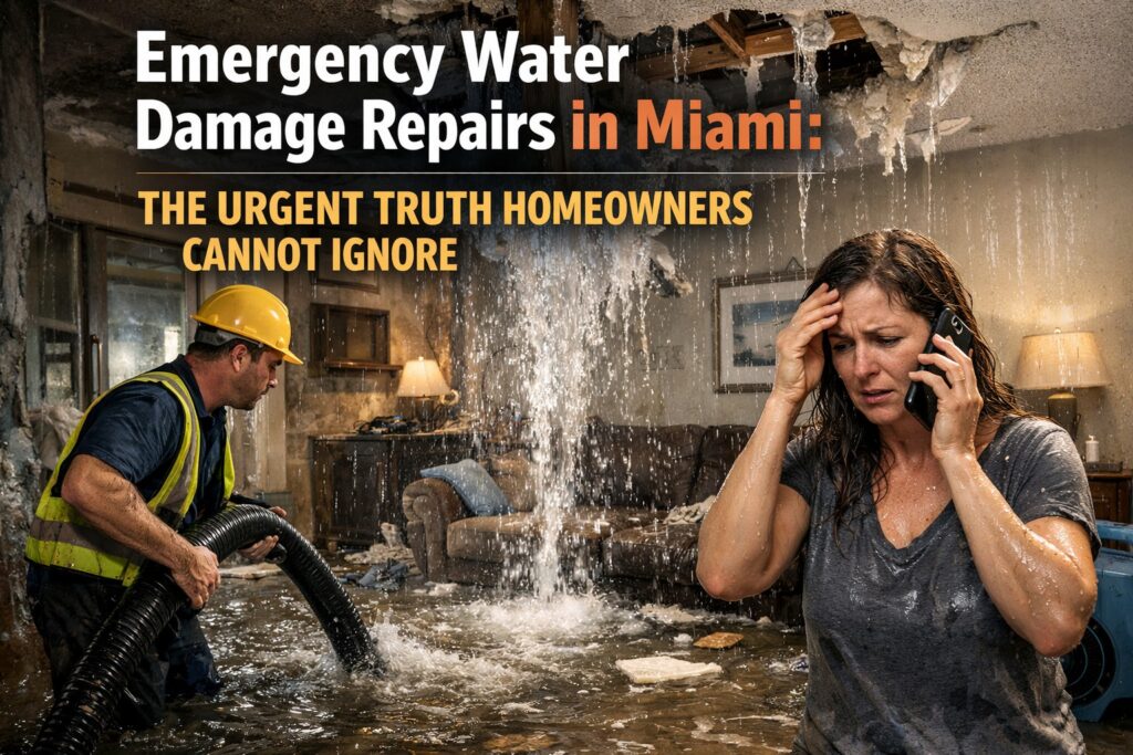 Emergency Water Damage Repairs in Miami