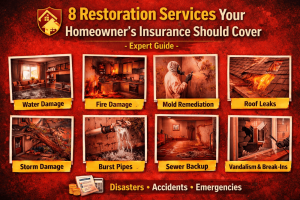 8 Restoration Services Your Homeowner's Insurance Should Cover