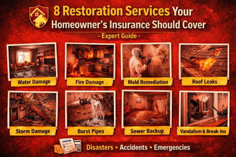 8 Restoration Services Your Homeowner's Insurance Should Cover