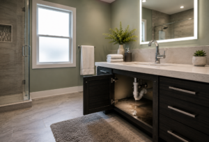 Bathroom sink leak