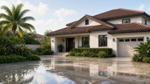 Storm water and mold risk after rain at a South Florida home