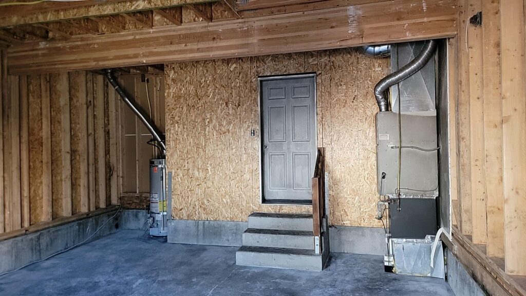 garage cleaned of all fire and smoke damage