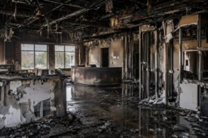 commercial fire damage