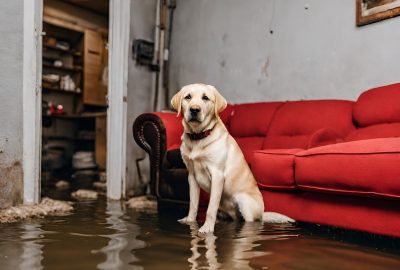 Water Damage flooded basement