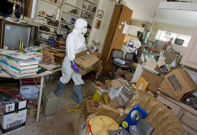 Discreet cleanup process in progress