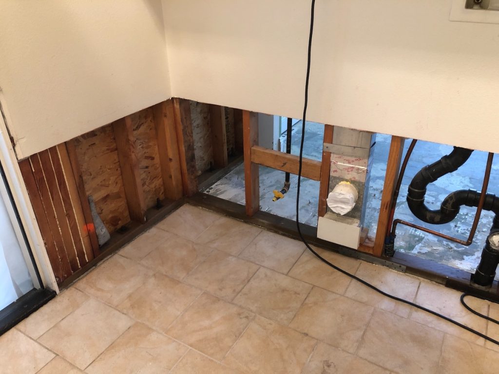 After mold remediation process in a home in