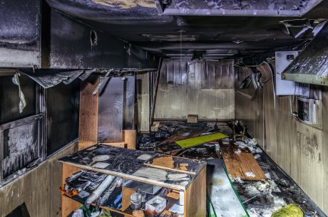 Retail store smoke damage