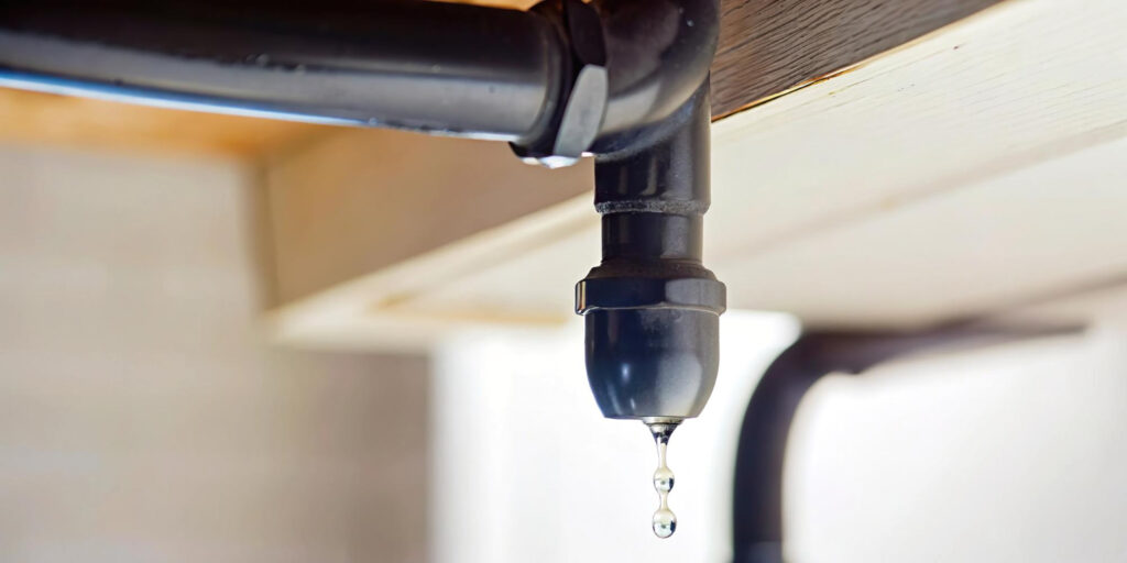 Hidden plumbing leak discovered during remediation