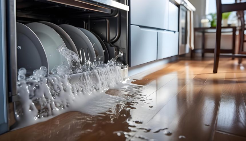 Water damage caused by a failed appliance