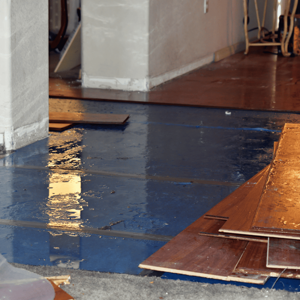 water leaking