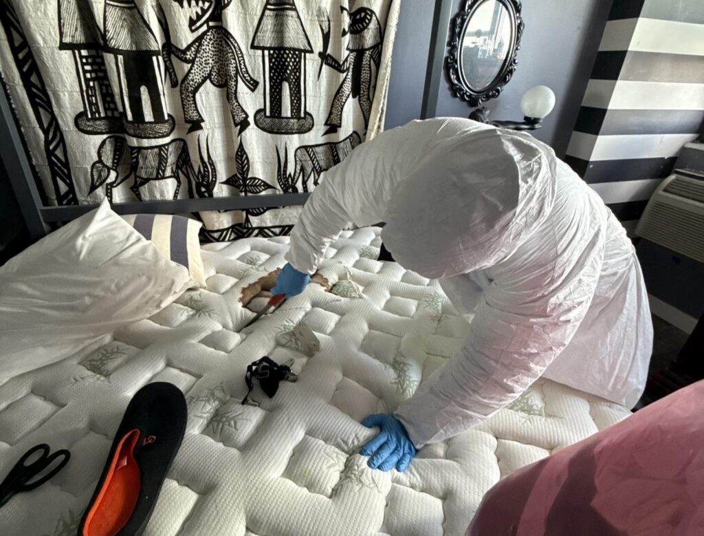 biohazard cleanup containment setup inside residential home New Jersey