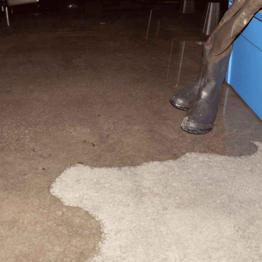 water leaking
