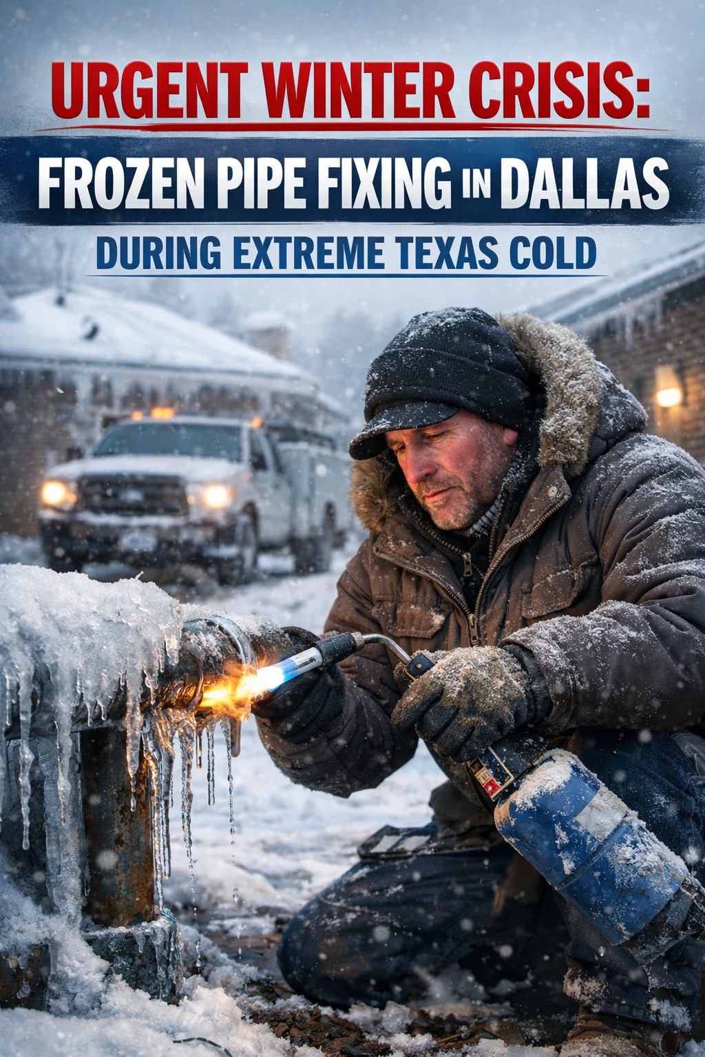 Urgent Winter Crisis: Frozen Pipe Fixing in Dallas During Extreme Texas Cold