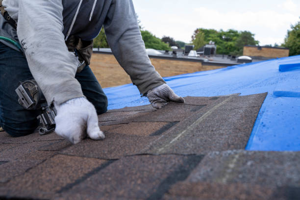 Roofers installing new roof on house for Roofing Services in Allen