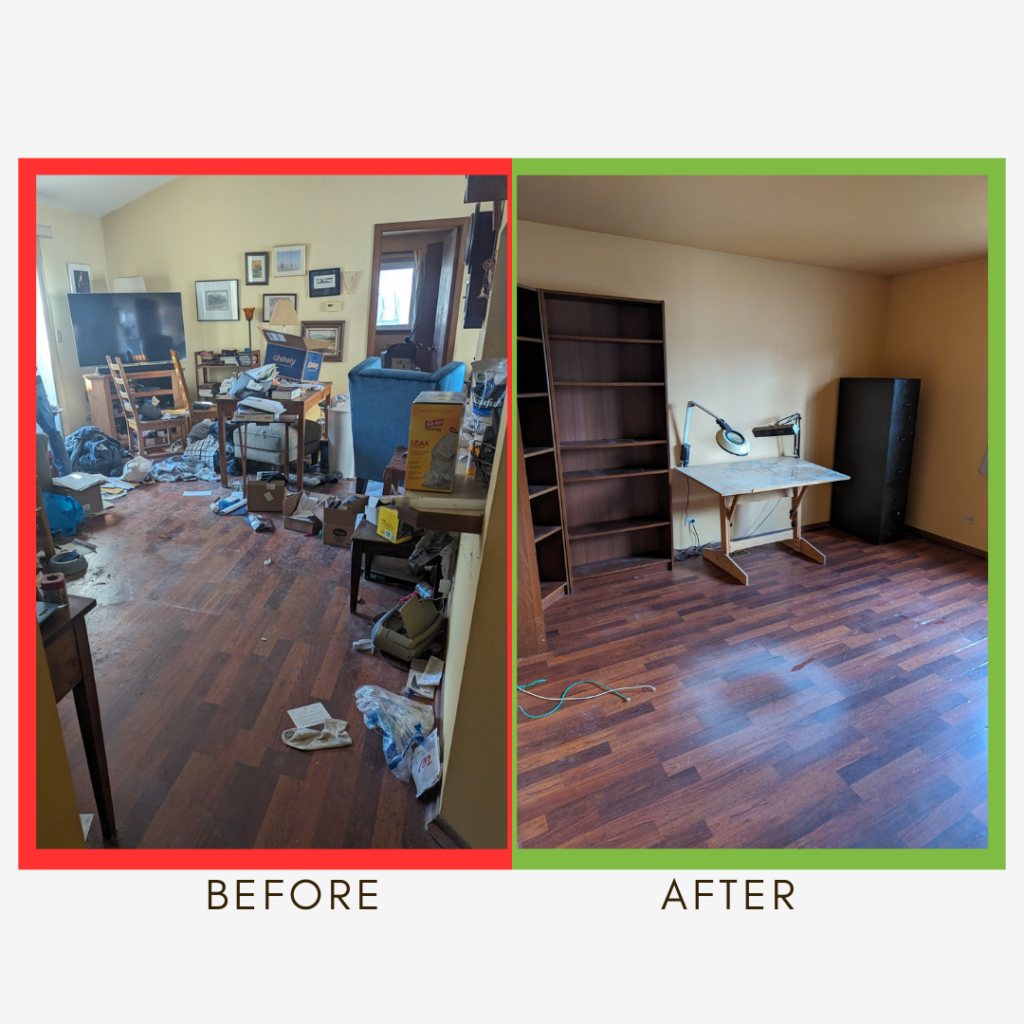 Puroclean Romeoville Before and After Home Cleanup Den Office