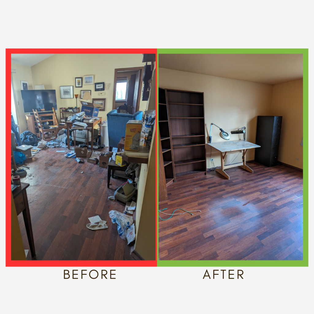 Puroclean Romeoville Before and After Home Cleanup Den Office
