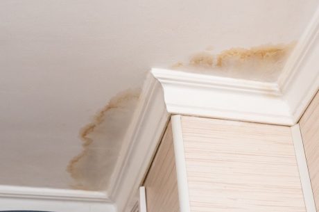 water stains on ceiling