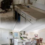 Before and after fire damage removal